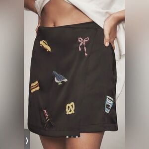 NWT Maeve New York Beaded Mini Skirt, Size 4